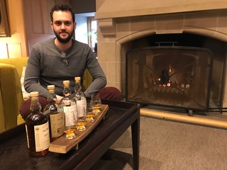 Marc from Belgium enjoying a selection from Balvenie Distillery